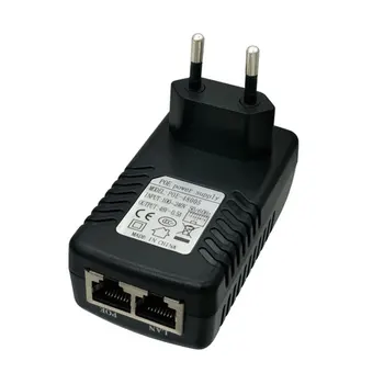 1/2/3 שנאים האיחוד האירופי plug 10/100Mbps Switch מתאם כוחות אספקת Moulde Ethernet POE מזרק טלפונים מצלמה 24V1A(פו-2401)