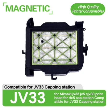 10x באיכות גבוהה ממס בסיס הפה עבור Mimaki jv33 jv5 cjv30 ראש הדפסת dx5 כובע תחנת תואם עבור JV33 מכסת תחנת