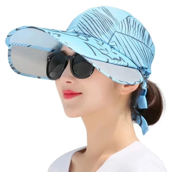 2019 חדשים השמש בקיץ כובע wimen כובע שמש UV הגנה מפני השמש, כובע חיצוני גדול קאפ