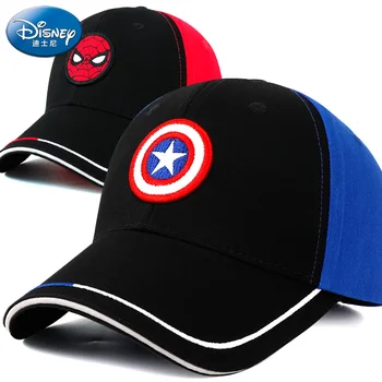 2021 דיסני חדש לילדים כובע דק ספיידרמן בנים כובע בייסבול מצויר אופנה מקרית אביב קיץ שמש מתכוונן