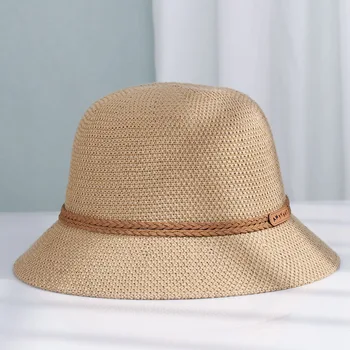 2022 חדש נשים כובעי קש panama ' s הגנת UV מגן השמש חוף כובעים אופנה הקסדות מתקפל הנשי של נשים קיץ שמש