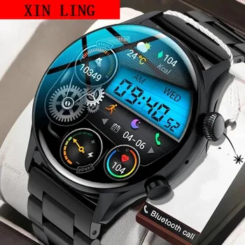 2023 NFC שעון חכם Bluetooth שיחת גברים של שעונים קצב הלב, לחץ הדם ניטור smartwatch עבור Huawei xiaomi