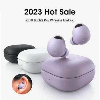 2023 חדש Buds2 Pro TWS R510 אוזניות Bluetooth אוזניות בלוטות 2 אוזניות אלחוטיות עם מיקרופון ENC סטריאו HiFi משחקי ספורט למכירה