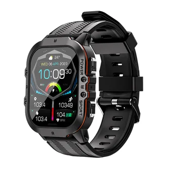 2023 חדש סי26 Amoled שעון חכם Smartwatch לגברים עמיד למים 1ATM 1.96 אינץ ' 410*502 מסך HD 100+ ספורט 200+ פני שעון למכירה
