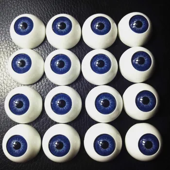 20Pcs (10Pairs) 22mm בובה העיניים אקריליק חצי סיבוב BJD בובה עיניים מחדש צבע כחול בובה העיניים בשביל צעצועים, אביזרים,TR22