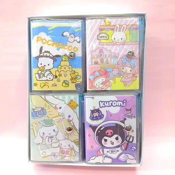 24pcs Sanrio קריקטורה חמודה Kawaii אבזם מגנטי סליל הספר Mini יד החשבונות מחברת מתנה פרסים כתיבה הסיטוניים