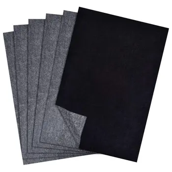 50pcs A4 נייר פחם שחור קריא גרפיט להעברה לאתר הציור לשימוש חוזר אמנות משטחים נייר העתקה Dropshipping