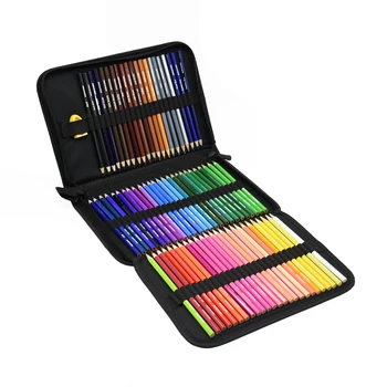 72 מקצועית שמן צבע העיפרון סט צבעי מים ציור עפרונות צבעוניים עם שקית אחסון עפרונות צבעוניים הילדים ציור עט