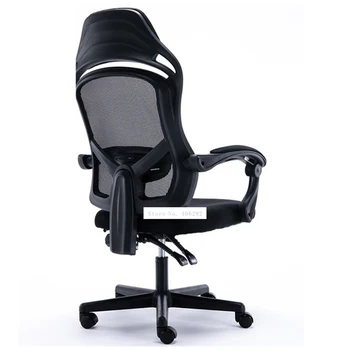 805 כיסא המחשב ארגונומיה במשרד כיסא המושב מתכוונן הרמת הכסא המסתובב בד רשת גבוהה אחורי כיסא עם כרית כף הרגל