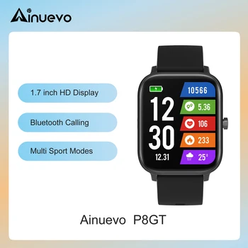 Ainuevo P8GT Bluetooth לקרוא שעון חכם 1.7
