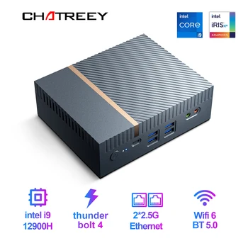 Chatreey IT12 Mini PC-12 Intel Core i7 1270P i9 12900H משחקי שולחן העבודה של המחשב 4*4K@60hz Daul 2.5 G Ethernet Gigabit 4.0 Wifi 6