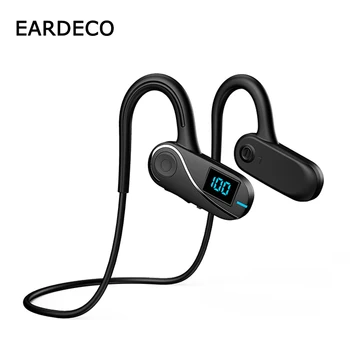 EARDECO אוויר הולכה אלחוטית Bluetooth אוזניות ספורט Bluetooth Neckband אוזניות שמיעה, אוזניות דיבורית עם מיקרופון