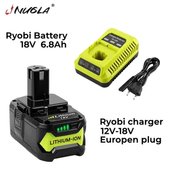 Für Ryobi 18V 6800mAh Hohe Kapazität ליתיום-Batterie für Ryobi אחד + P102 P103 P104 P105 P107 אלחוטי Werkzeuge + ladegerät