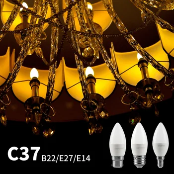 LED Bulb מנורות 6PCS E14/E27/B22 3W 5W 6W 7W 3000K 4000K 6000K AC220V-240V LED Bulb מקורה בבית עיצוב משרד