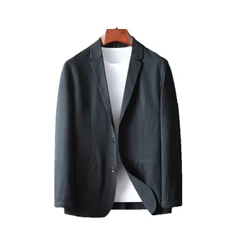 M-קטן החליפה הגברית מעיל חתונה לבוש רשמי high-end חוש עיצוב שחור מזדמן חופשי חליפה