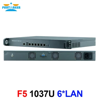 Partaker 1U Rackmount Firewall Appliance חומרה Intel Celeron 1037U עם 6 RJ45 LAN של הנתב שרת pfSense OPNsense