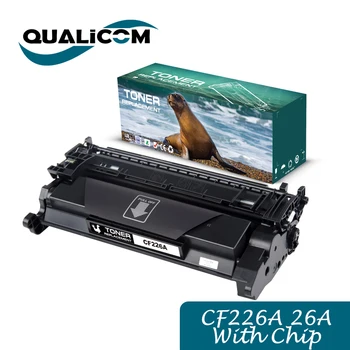 Qualicom תואם HP CF226A מושב 26-איי מחסנית טונר החלפה עבור HP Laserjet Pro MFP M402dn M402n M426dw M426fdw M426fdn