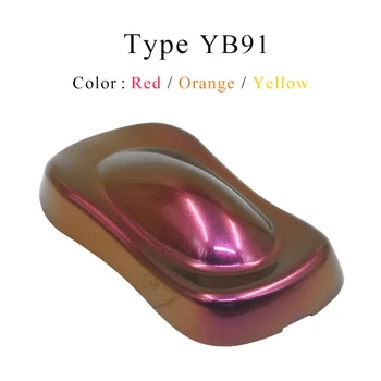 YB91 זיקית פיגמנטים צבע אקרילי ציפוי אבקת צבע על מכוניות רכב אמנויות אמנות ציור קישוט ציפורניים רהיטים 10g
