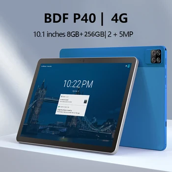 [בכורה] BDF Pad 10.1 אינץ אנדרואיד Tablet 12 אוקטה Core 8GB 256GB RAM ROM 4G שיחות טלפון GPS מסוג-C גוף מתכת Tablet Pc
