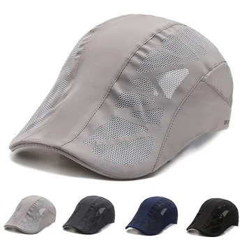 בקיץ באביב רשת טלאים כובע בייסבול ייבוש מהיר רכיבה על אופניים Sunhat מתכוונן לנשימה כובע ספורט היפ הופ אבא הכובע