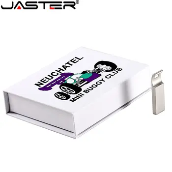 ג ' סטר כונני הבזק מסוג USB Mini מתכת 128GB סילבר עט כונן בחינם לוגו חרוט עם תיבת החתונה ההנצחה מתנה מחזיק מפתחות מתנה