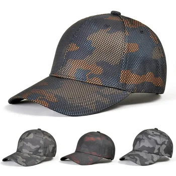 גברים הסוואה כובע בייסבול חיצוני ספורט ציד כובעי הקיץ קרם הגנה כובע Snapback צבא צבאי קמפינג טיולי הליכה כובעים לגברים