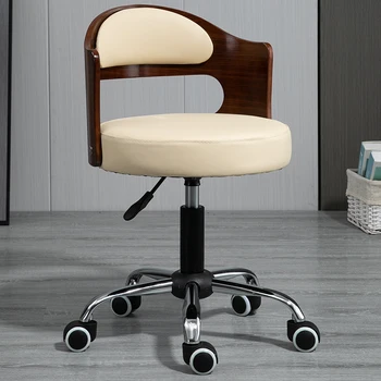 המשרד שרפרף כיסא טלסקופי עיצוב מודרני גובה מתכוונן עגול כיסאות יוקרה נורדי Taburetes דה בר ריהוט הבית