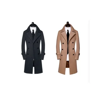 הרכש החדש חורף צמר מעיל גברים של סלים מעיל אופנה תרמי באיכות גבוהה תעלה על המעיל בתוספת גודל S - 7XL 8XL 9XL10XL
