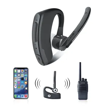 ווקי טוקי דיבורית דיבורית אישית מקש הדיבור / שידור אלחוטי Bluetooth אוזניות עבור שני הדרך רדיו מ ' יציאת אוזניות אלחוטיות עבור רדיו של מוטורולה