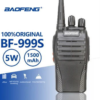 חינם האוזנייה 5W UHF 400-470MHz תדר Baofeng BF-999S מכשיר קשר נייד תחנת רדיו רדיו Hf המשדר Bf-888s