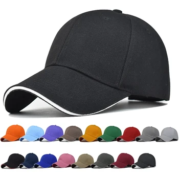 כובע בייסבול כובע Snapback פוליאסטר עבה אביב סתיו כובע צבע טהור כובע חם היפ הופ מצויד כובע לגברים נשים הסיטוניים