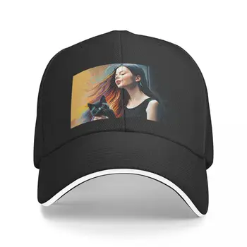 כלי להקת כובע בייסבול עבור גברים, נשים, Snapback מלבב, ססגוני חתול שחור הוד איש הכובע ספורט יוקרתי כובעי כובעים