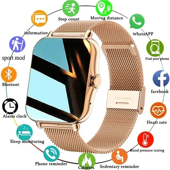 להתאים אישית את פני שעון שעון חכם נשים Bluetooth שיחה 2022 החדש, שעון חכם גברים Xiaomi סמסונג אנדרואיד IOS טלפון שעונים