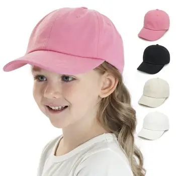 מזדמן בנים בנות מתכוונן כותנה לפעוטות שמש כובעים ילדים כובע בייסבול החוף כובע הגנה מהשמש עבור 8M-5Y