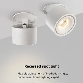 מתכוונן שקוע תקרה Downlights 10W 12W 15W Dimmable LED שקוע מנורה נורדי נקודת אור על מקורה ספוט תאורה
