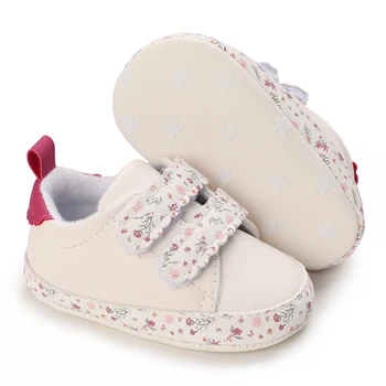 נעלי תינוק אופנה תינוק נעלי ילדים לבנים נעלי ספורט לבנות רכות דירות התינוק הפעוט הראשונה מהלכים ילדים נעלי ספורט מזדמנים