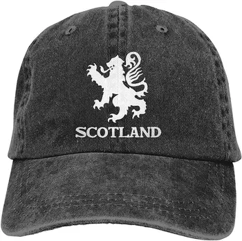 סקוטלנד יוניסקס כובעי בייסבול מתכוונן נשטף צבוע ג ' ינס אבא כובע ארבע עונות לשני המינים פוליאסטר מזדמן למבוגרים כובע בייסבול