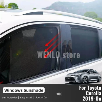 עבור טויוטה קורולה לוין E210 2019-2023 רכב מגנטי וילונות חלון שמש Sunshield צל רשת זכוכית הצללה הגנה מפני השמש
