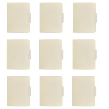 קובץ תיקיות נייר תיקיות קבצים בגודל Letter,1/5-לחתוך מתכוונן כרטיסיות, 100 בקרטון