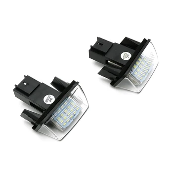 רכב LED מספר לוחית הרישוי אורות 6000K לבן המנורה מתאימה עבור פיג ' ו סיטרואן 206 306 307 406 407 C3