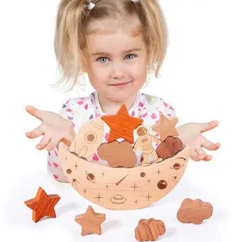 תוספות בסגנון עץ אבני בניין עץ צעצוע לחסום את עורם משחקים איזון מונטסורי צעצועים חינוכיים עבור ילדים פעוטות